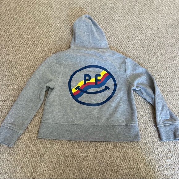Prefresh smiley face grey full zip hoodie size 4T - graphic like you a lot hears - Picture 1 of 8